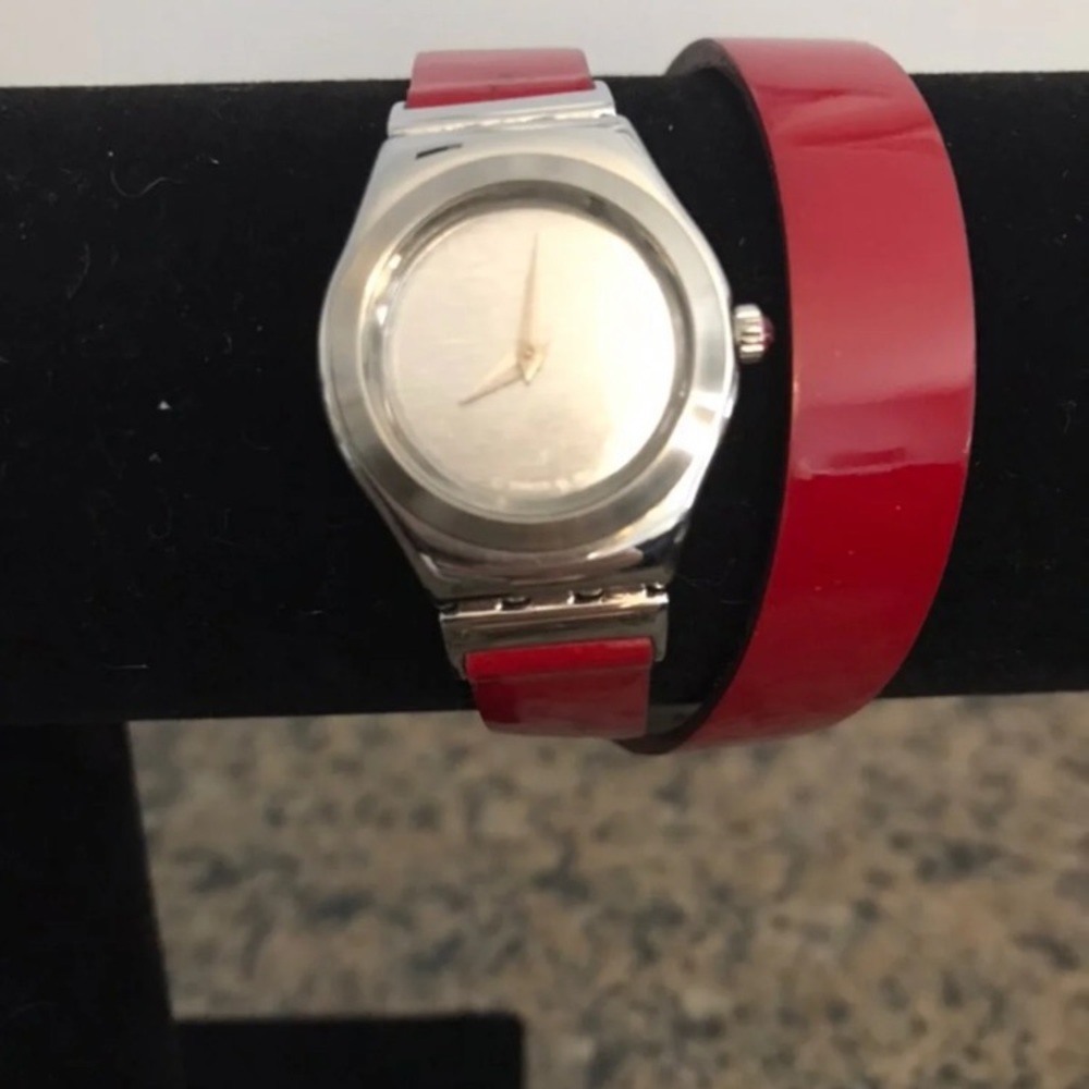 Red Swatch Watch